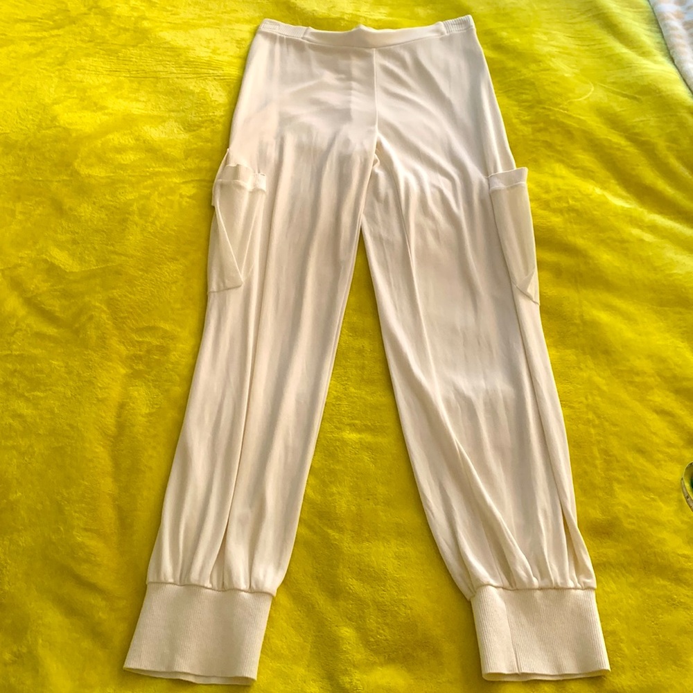 Fuzzi brand, off white long harem pants size M